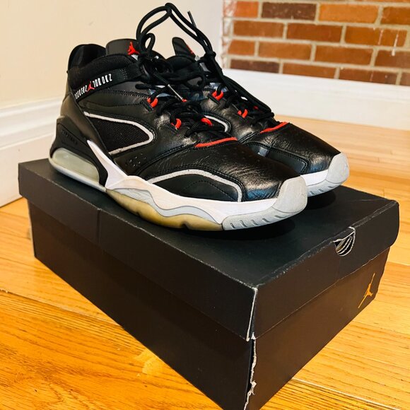 Nike Air Jordan CZ4166-010 Point Lane Men’s Size 13 Black Cement Sports Sneakers - Picture 2 of 16